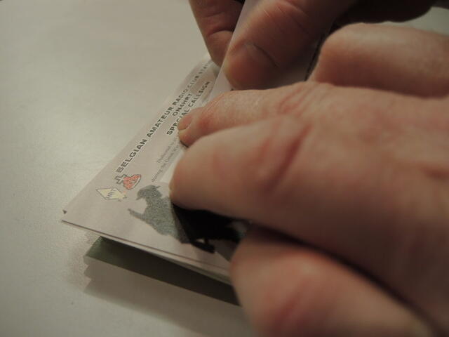 Ama-ON4HRT-QSL kaarten ON1418POP verwerken-ON6DSL (4)