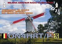 QSL KAART ON4HRT-P BMA 2013